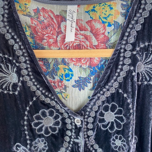 Gypsy Junkies for Free People Velvet Boho Tunic - Picture 5 of 10